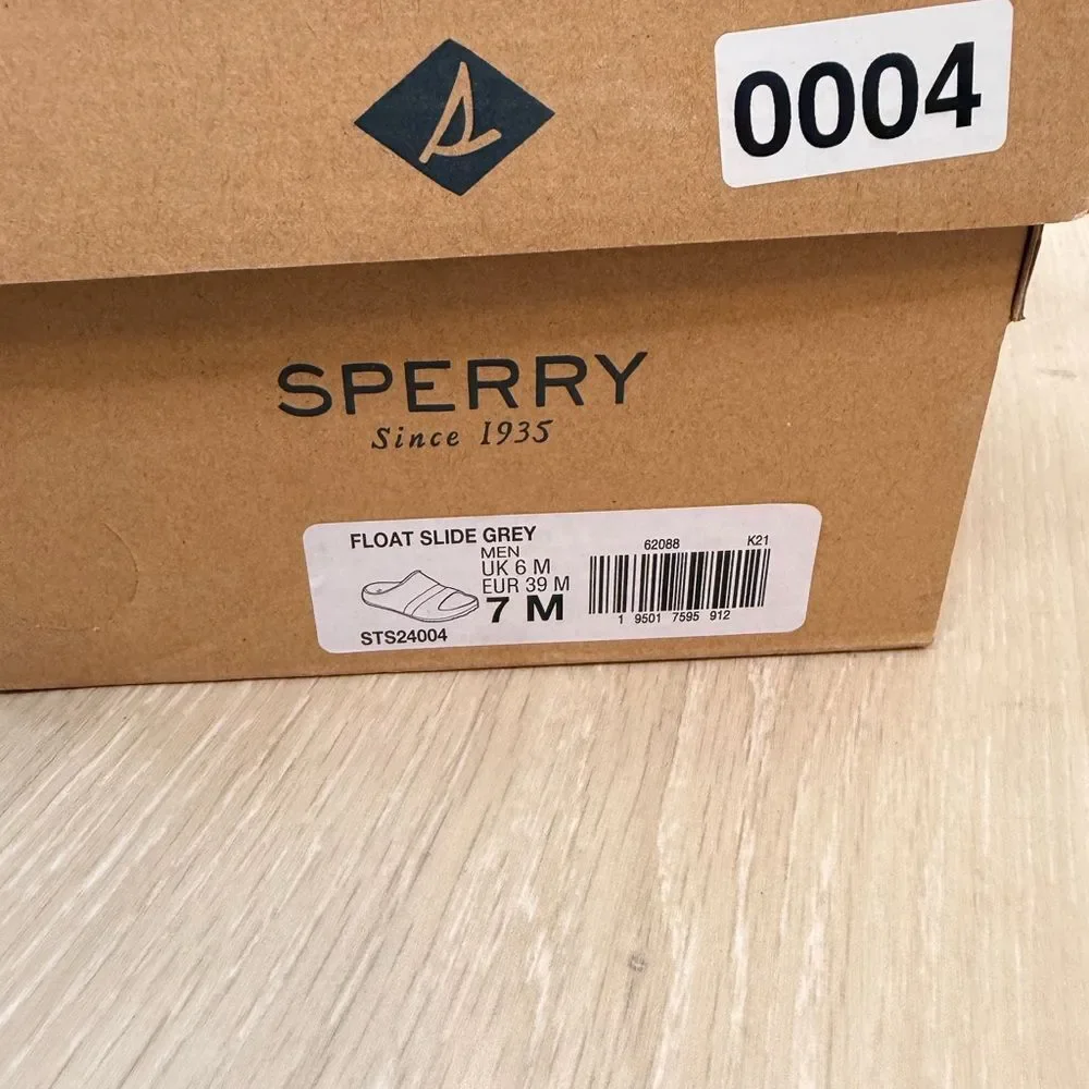 NIB ✨ Sperry Gray Comfort Slide Sandals | Lightweight EVA Pool Slides | Unisex